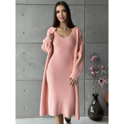 Phoni Winter Dress With Shrug