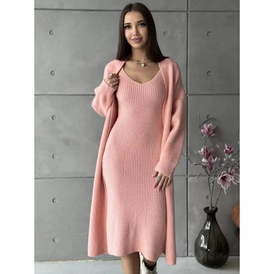 Phoni Winter Dress With Shrug