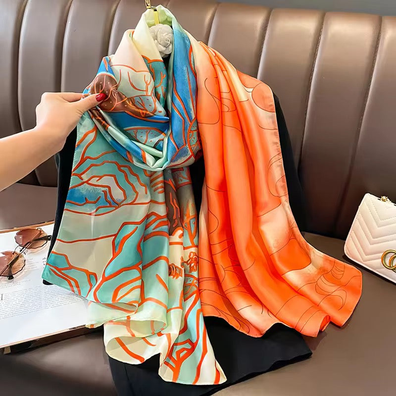 Ely Luxury Silk Scarf