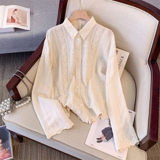 Ethereal Lace Whisper Shirt