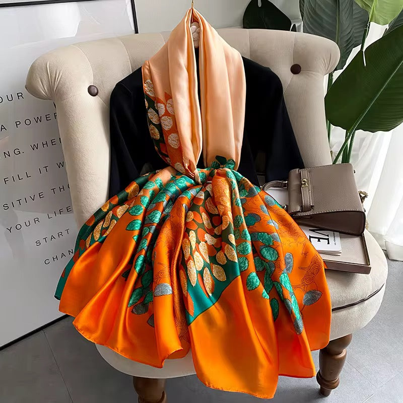 Maze Luxury Silk Scarf
