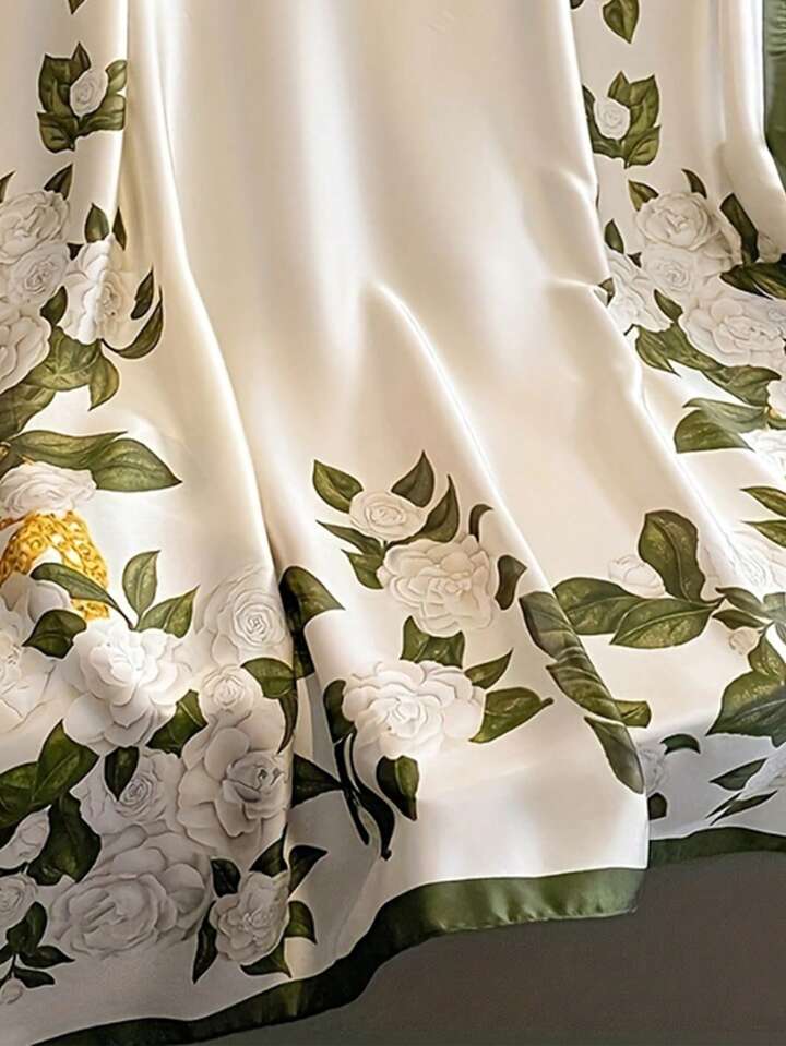 Biz Opulent Bloom Satin Scarf