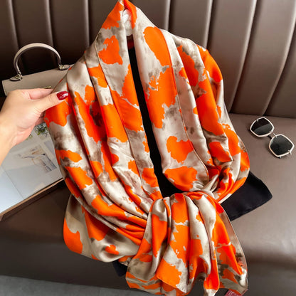 Mich Sunburn Saffron Satin Stole
