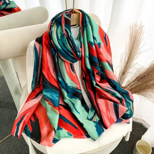 Gibbs Elegant Abstract Silk Scarf