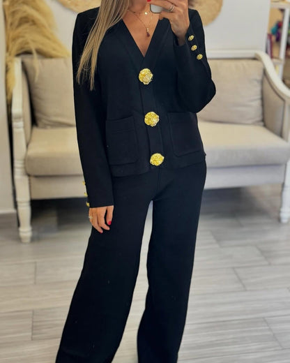 Golden Grace Knit Co-ord Set