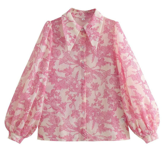 Cleopatra Smock Floral Shirt