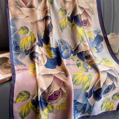 Leni Floral Silk Stole