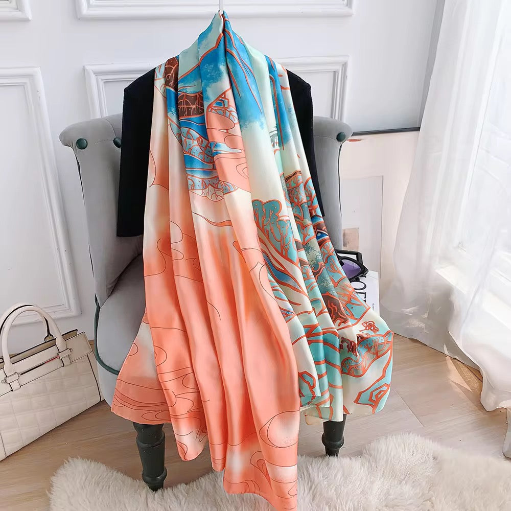 Ely Luxury Silk Scarf