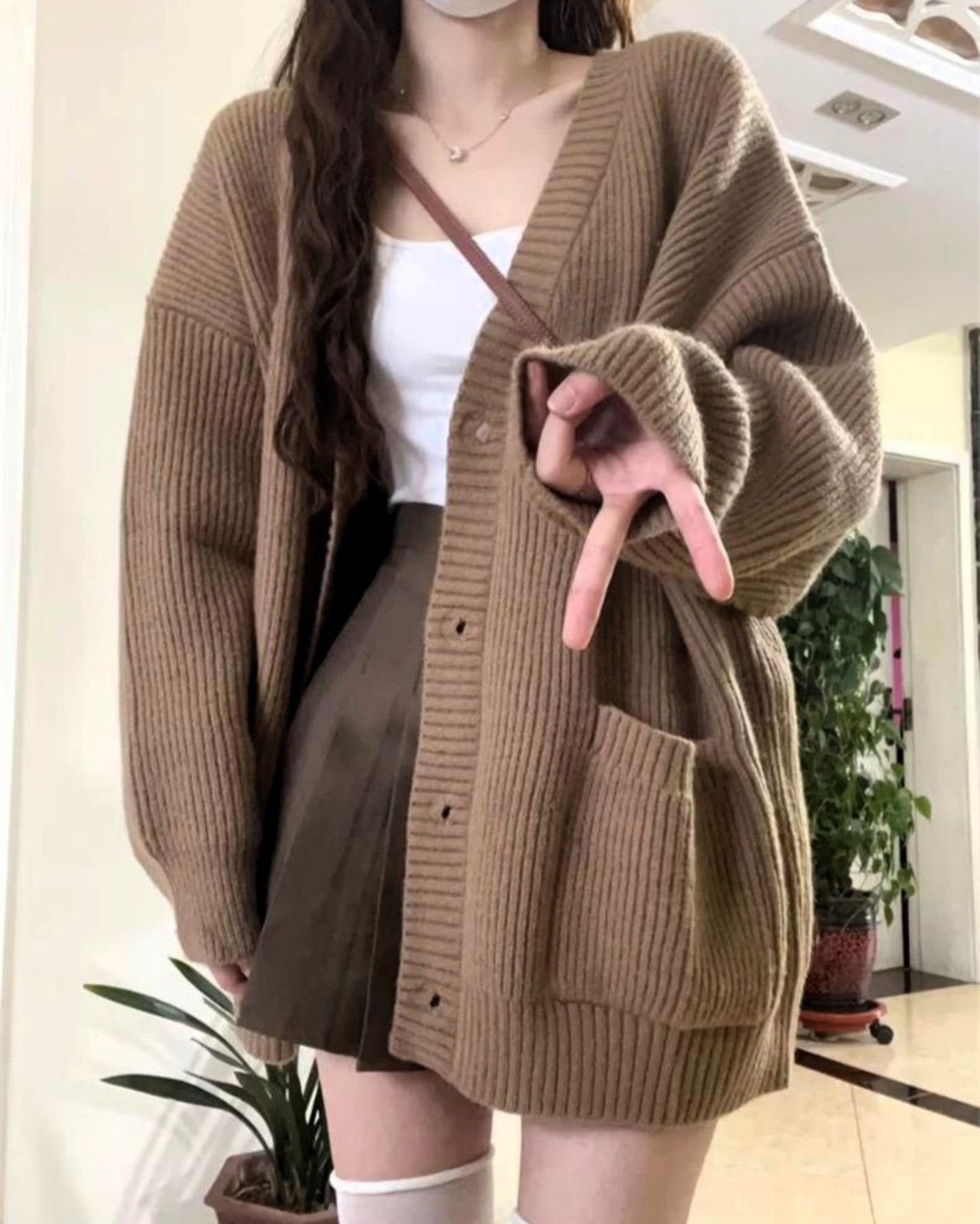 Mocha Cozy Knit Cardigan