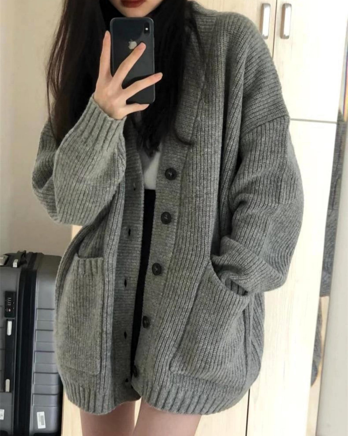 Mocha Cozy Knit Cardigan