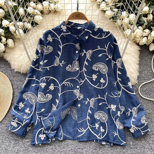 Noor Paisley Embroidered Shirt
