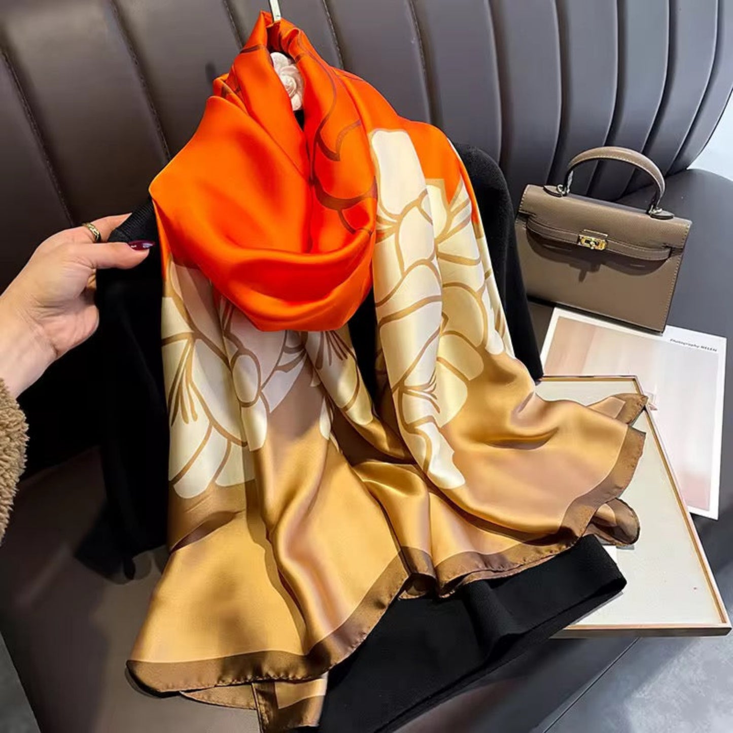 Saffron Bloom Luxe Stole