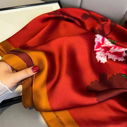Scarlet Bloom Luxe Printed Stole