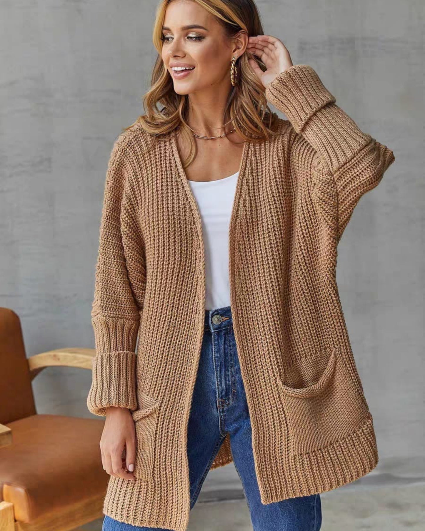 Shae Oversized Chunky Knit Cardigan