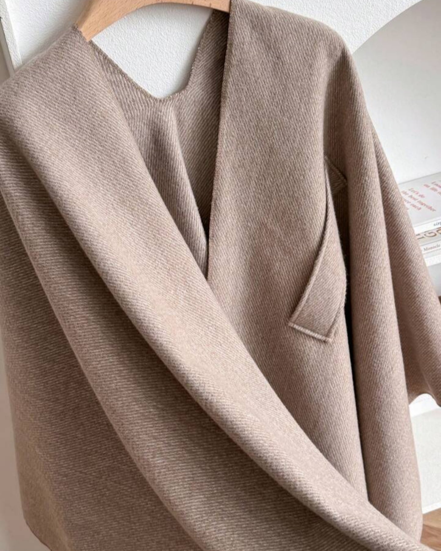 The Cozy Chevron Knit Wrap with Fringe