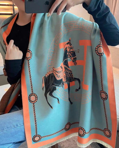 The Equestrian Royale Knit Wrap