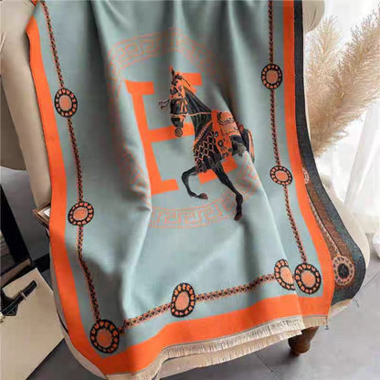 The Equestrian Royale Knit Wrap