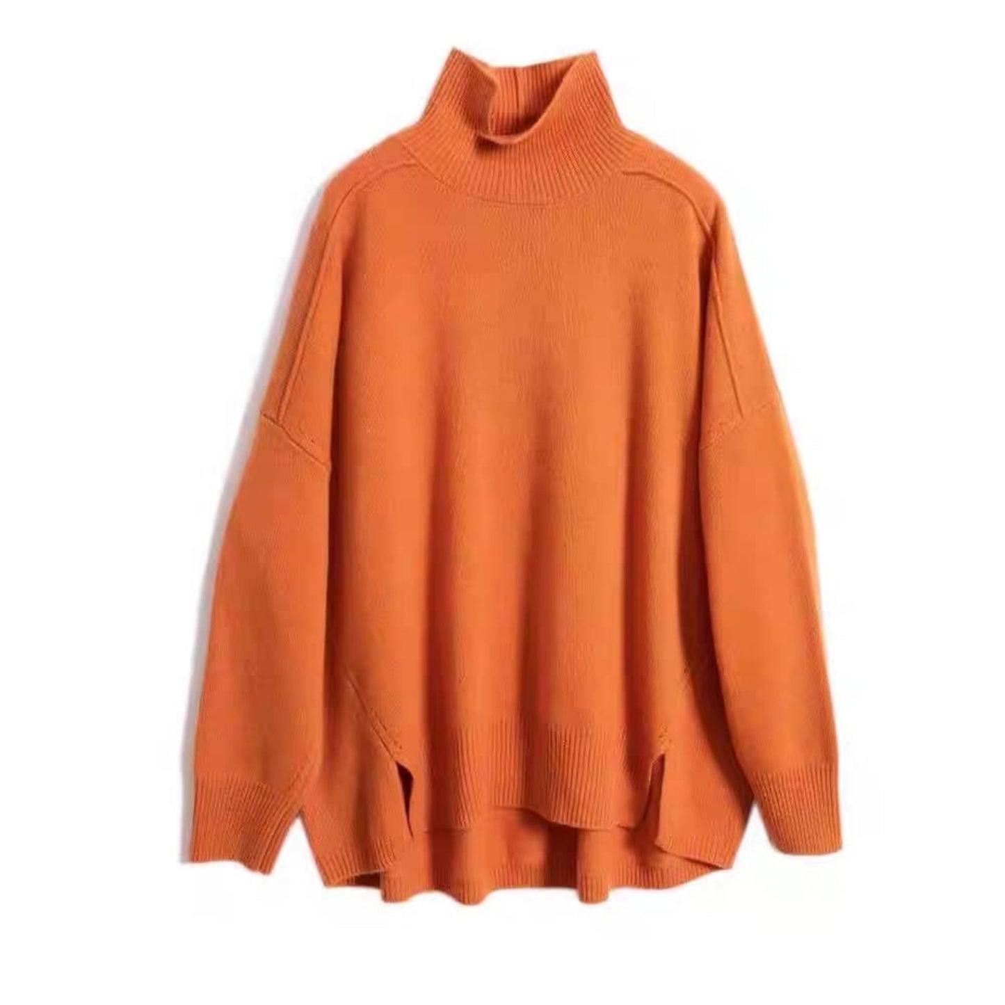 The Oversized Luxe Turtleneck Tunic Sweater